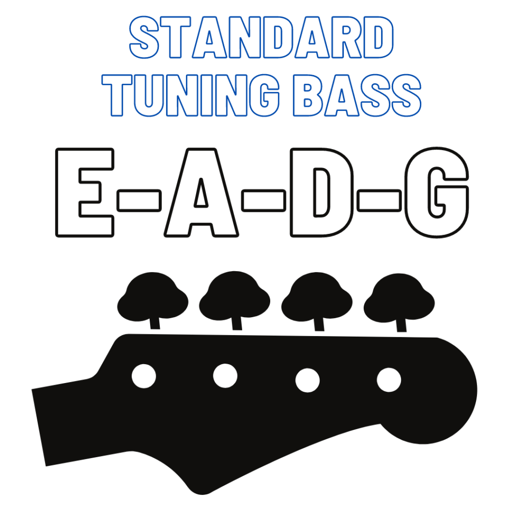 How to tune a bass guitar to standard tuning