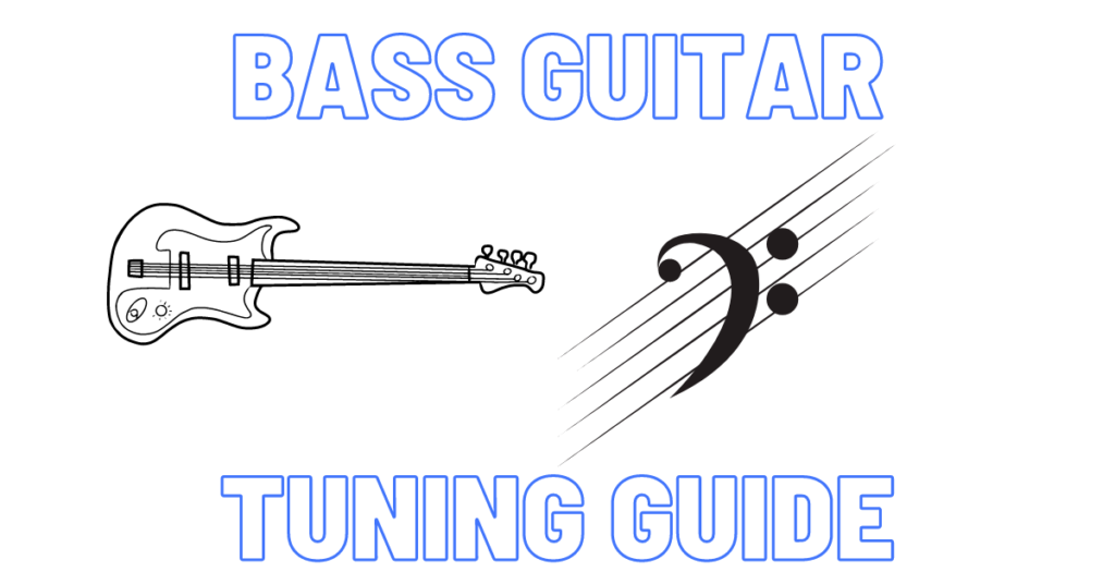 Bass guitar tuning guide blog post banner