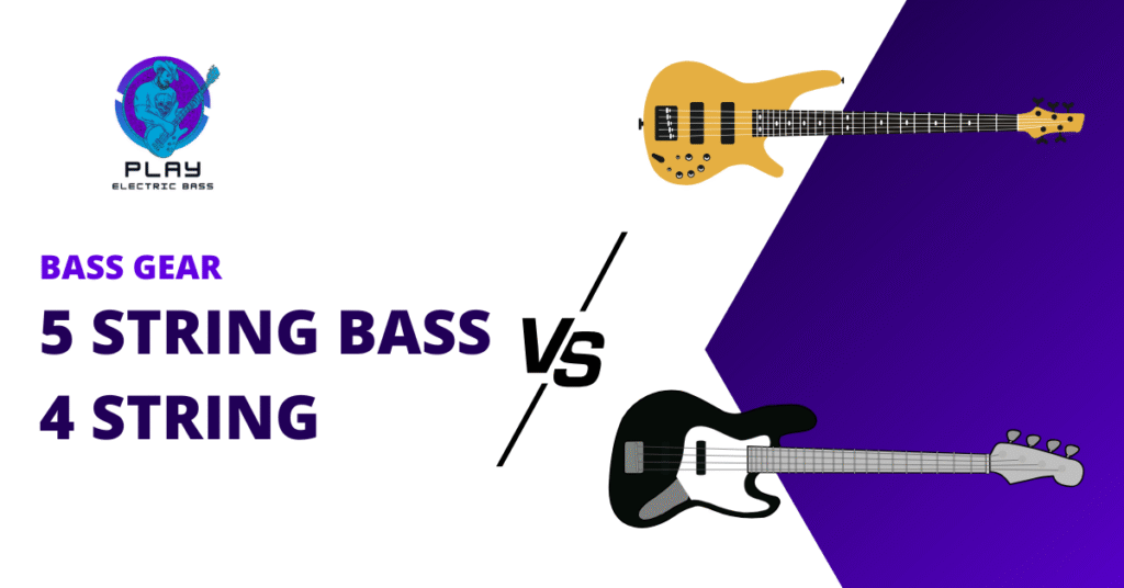 5 String Bass Vs 4 String Featured Image