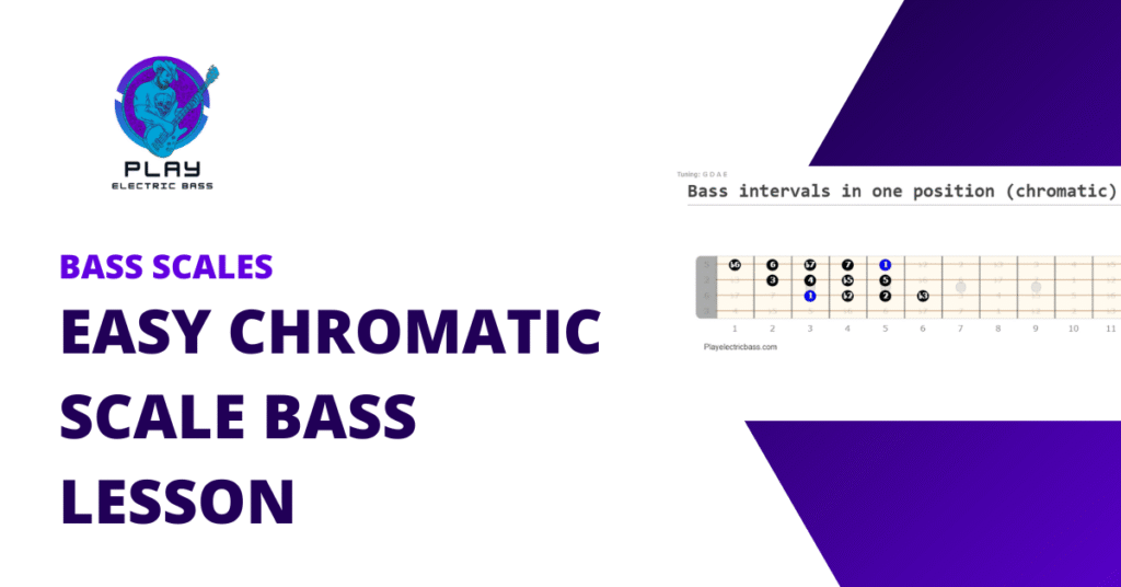 Easy Chromatic Scale Bass Lesson Featured Image